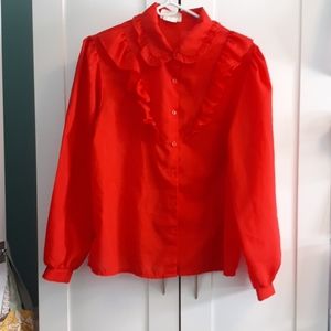 Vintage Red Blouse